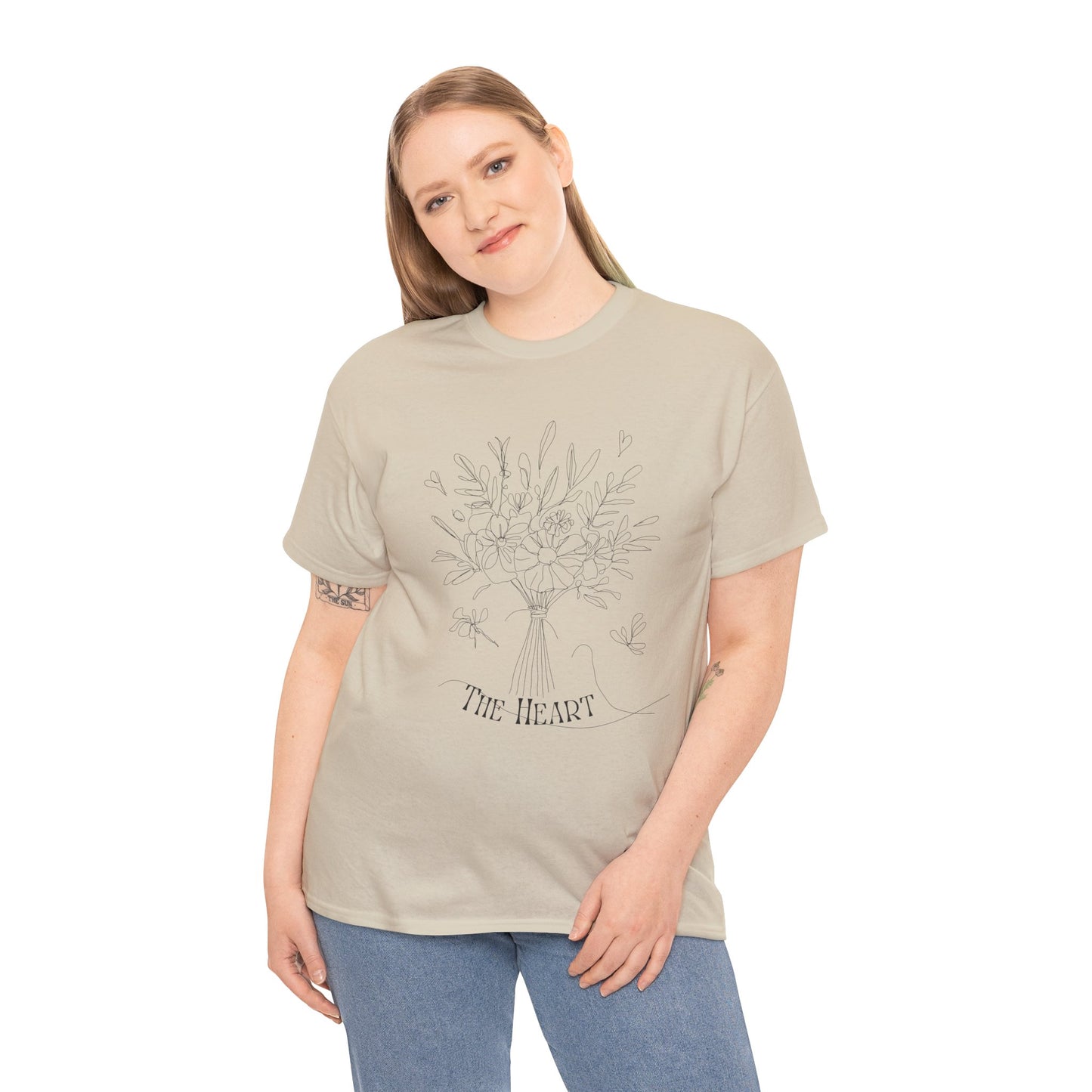 Floral Heart Tree T-Shirt — "The Heart" Botanical Graphic Tee