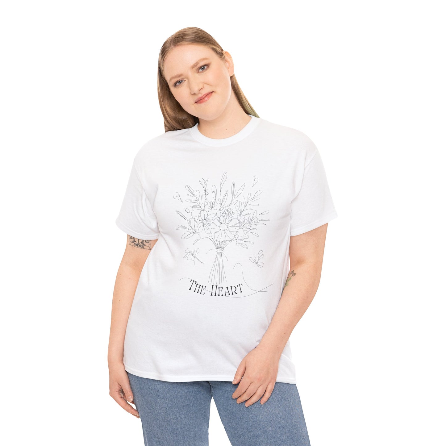 Floral Heart Tree T-Shirt — "The Heart" Botanical Graphic Tee