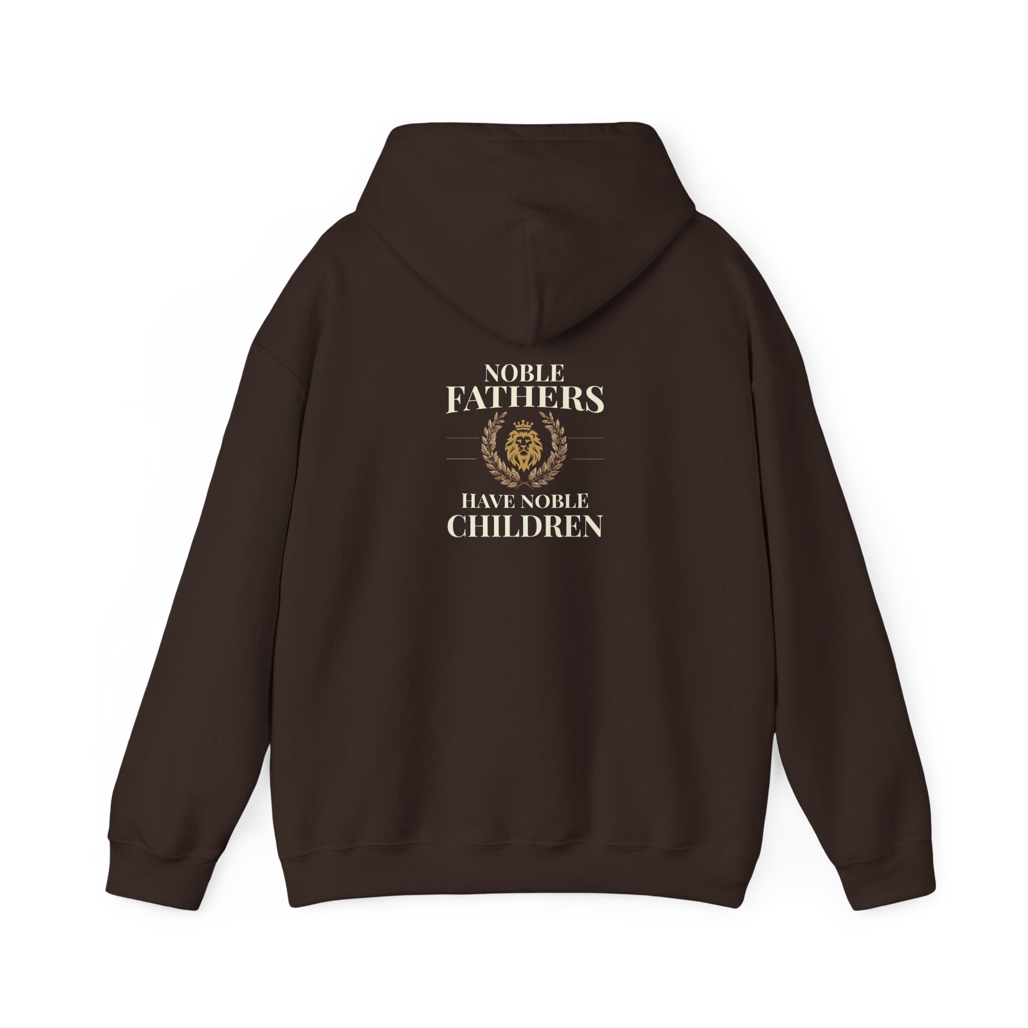 Hoodie — "Noble Fathers Have Noble Children" Crest Back Graphic
