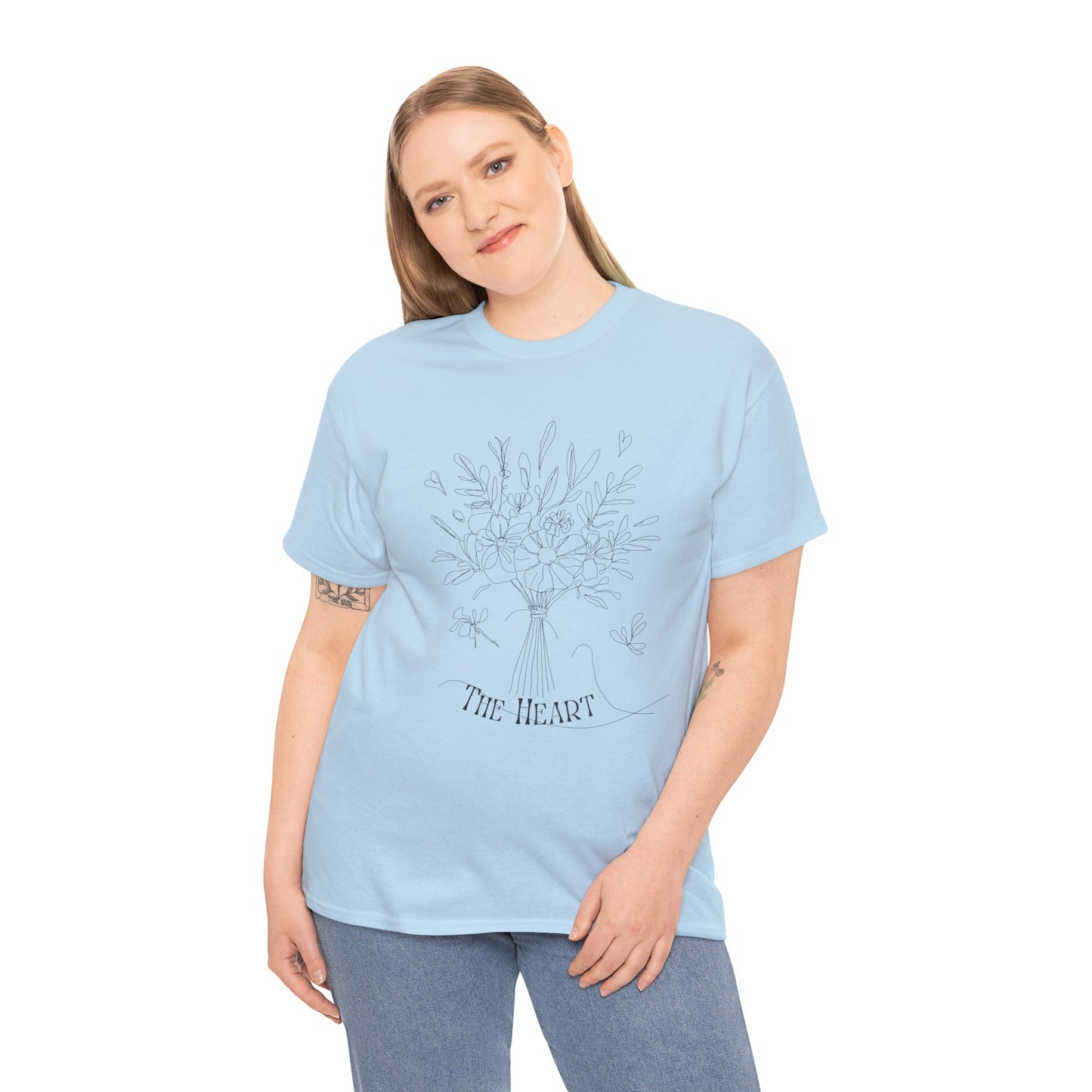 Floral Heart Tree T-Shirt — "The Heart" Botanical Graphic Tee